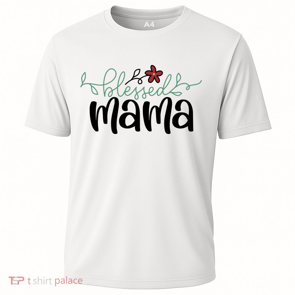 Blessed Mama Cute Gift For Mom Performance Shirt