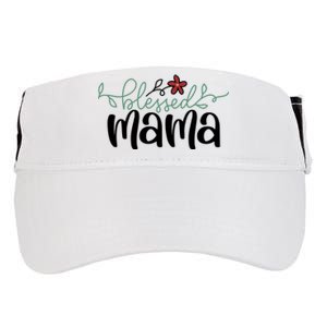 Blessed Mama Cute Gift For Mom Adult Drive Performance Visor