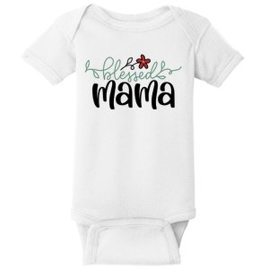 Blessed Mama Cute Gift For Mom Baby Bodysuit