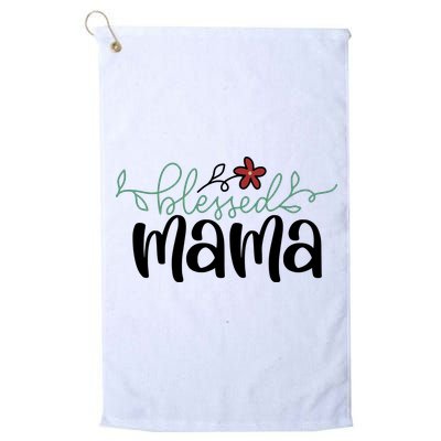 Blessed Mama Cute Gift For Mom Golf Towel
