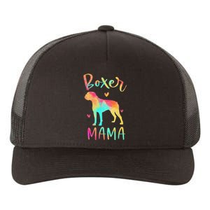 Boxer Mama Colorful Boxer Gifts Dog Mom Yupoong Adult 5-Panel Trucker Hat