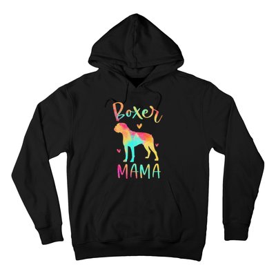 Boxer Mama Colorful Boxer Gifts Dog Mom Hoodie