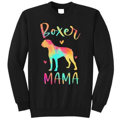 Boxer Mama Colorful Boxer Gifts Dog Mom Sweatshirt