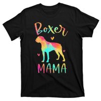 Boxer Mama Colorful Boxer Gifts Dog Mom T-Shirt