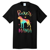 Boxer Mama Colorful Boxer Gifts Dog Mom Tall T-Shirt