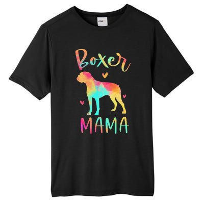 Boxer Mama Colorful Boxer Gifts Dog Mom Tall Fusion ChromaSoft Performance T-Shirt