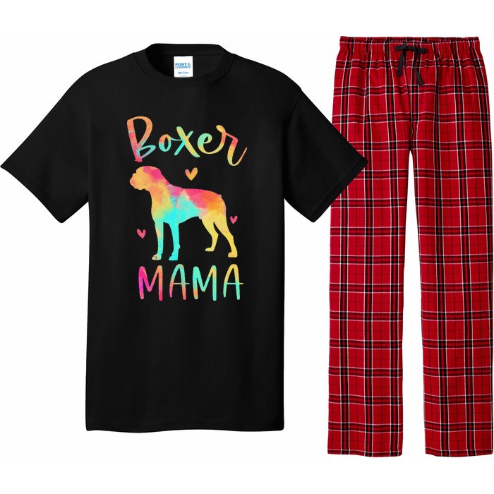 Boxer Mama Colorful Boxer Gifts Dog Mom Pajama Set