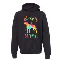 Boxer Mama Colorful Boxer Gifts Dog Mom Premium Hoodie