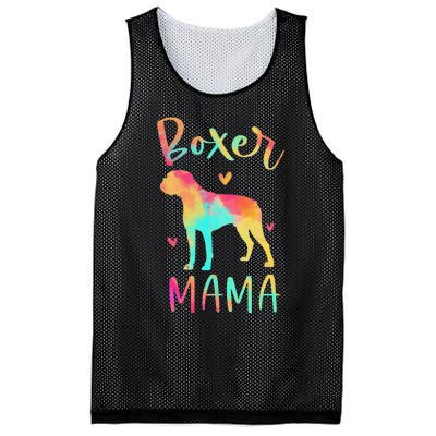 Boxer Mama Colorful Boxer Gifts Dog Mom Mesh Reversible Basketball Jersey Tank