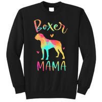 Boxer Mama Colorful Boxer Gifts Dog Mom Tall Sweatshirt