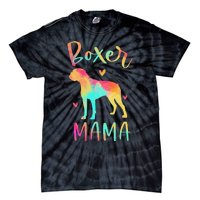 Boxer Mama Colorful Boxer Gifts Dog Mom Tie-Dye T-Shirt