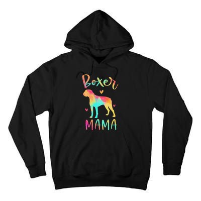 Boxer Mama Colorful Boxer Gifts Dog Mom Tall Hoodie