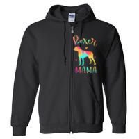 Boxer Mama Colorful Boxer Gifts Dog Mom Full Zip Hoodie