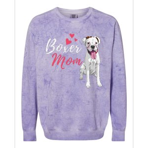 Boxer Mom Cute German Boxer Lover Dog Owner Colorblast Crewneck Sweatshirt