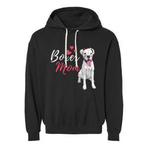 Boxer Mom Cute German Boxer Lover Dog Owner Garment-Dyed Fleece Hoodie