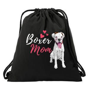 Boxer Mom Cute German Boxer Lover Dog Owner Drawstring Bag