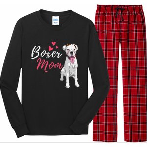 Boxer Mom Cute German Boxer Lover Dog Owner Long Sleeve Pajama Set