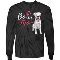 Boxer Mom Cute German Boxer Lover Dog Owner Tie-Dye Long Sleeve Shirt