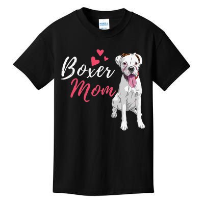 Boxer Mom Cute German Boxer Lover Dog Owner Kids T-Shirt