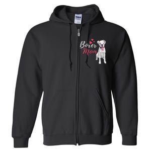 Boxer Mom Cute German Boxer Lover Dog Owner Full Zip Hoodie