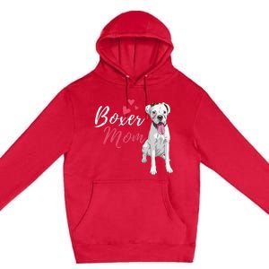 Boxer Mom Cute German Boxer Lover Dog Owner Premium Pullover Hoodie