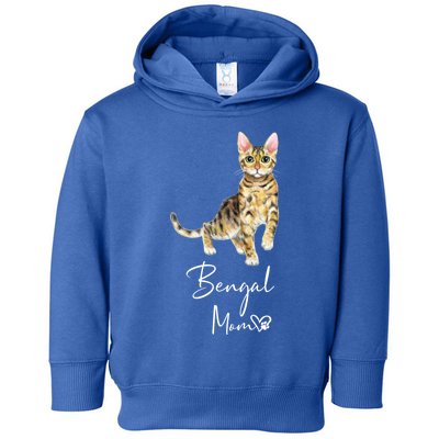 Bengal Mom Cute Cat Mother Kitten Gift Toddler Hoodie