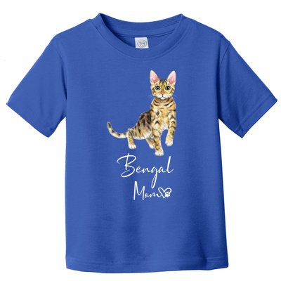 Bengal Mom Cute Cat Mother Kitten Gift Toddler T-Shirt