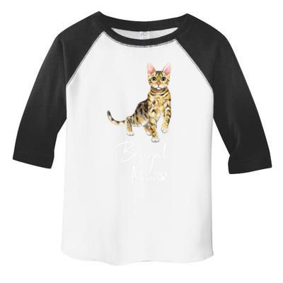 Bengal Mom Cute Cat Mother Kitten Gift Toddler Fine Jersey T-Shirt