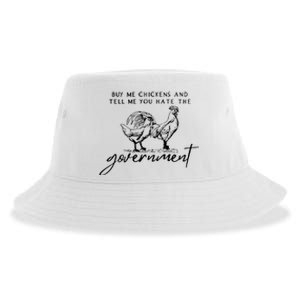 Buy Me Chickens Tell Me You Hate The Government Sustainable Bucket Hat