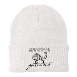 Buy Me Chickens Tell Me You Hate The Government Knit Cap Winter Beanie