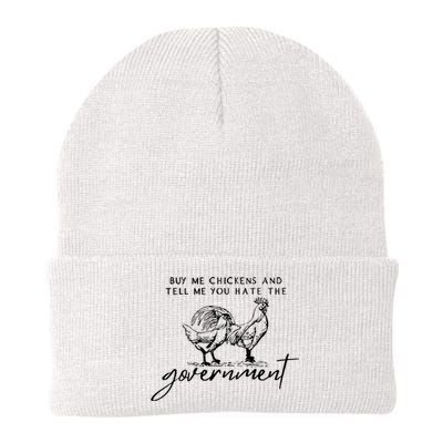 Buy Me Chickens Tell Me You Hate The Government Knit Cap Winter Beanie