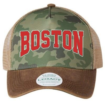 Boston Massachusetts Classic Curve Legacy Tie Dye Trucker Hat