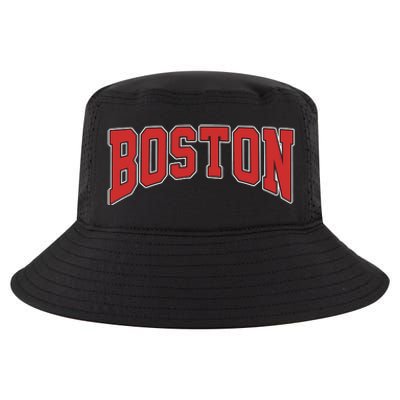 Boston Massachusetts Classic Curve Cool Comfort Performance Bucket Hat