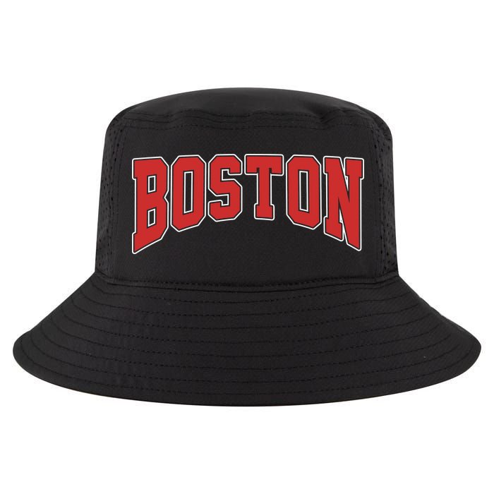 Boston Massachusetts Classic Curve Cool Comfort Performance Bucket Hat