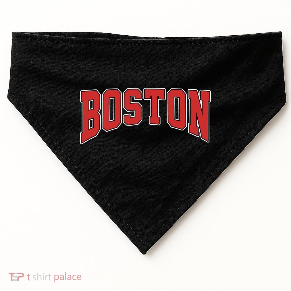 Boston Massachusetts Classic Curve USA-Made Doggie Bandana