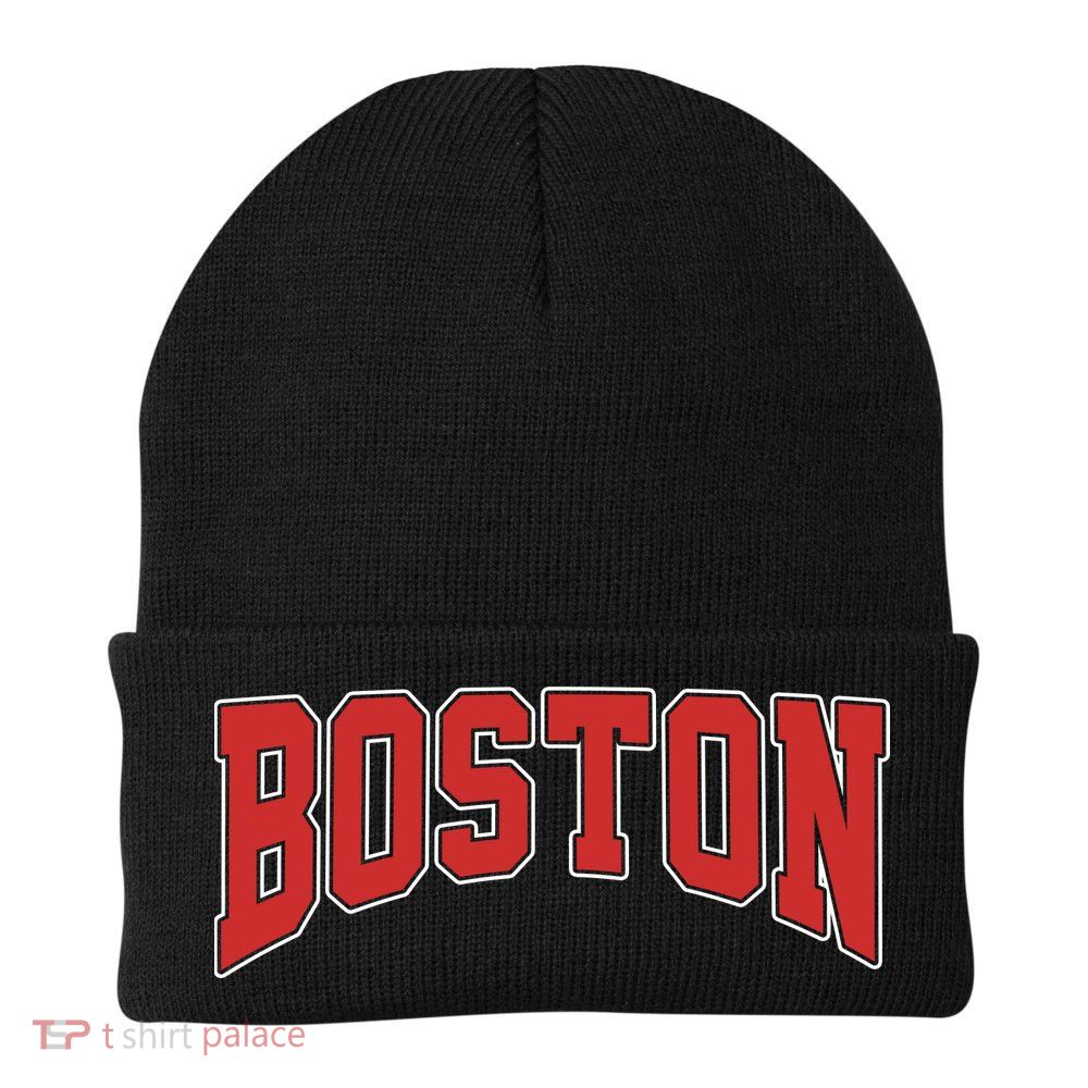 Boston Massachusetts Classic Curve Beanie