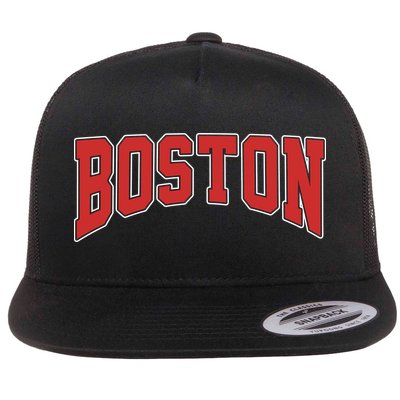 Boston Massachusetts Classic Curve Flatbill Hat