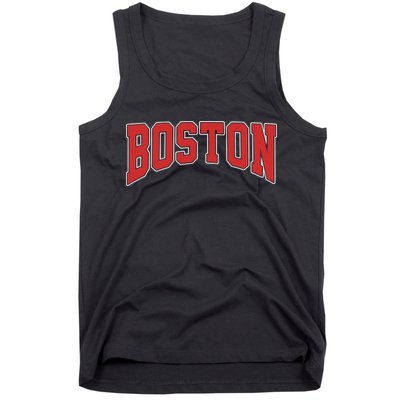 Boston Massachusetts Classic Curve Tank Top