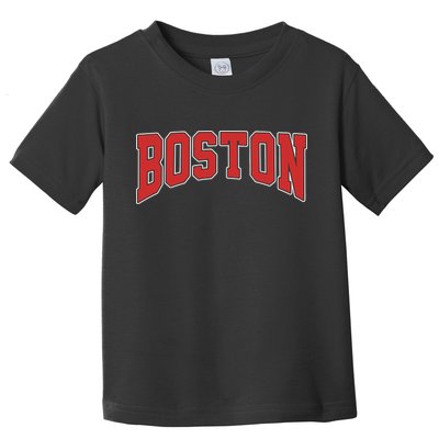 Boston Massachusetts Classic Curve Toddler T-Shirt