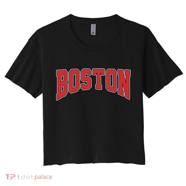 Boston Massachusetts Classic Curve Crop Top