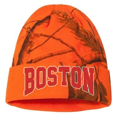 Boston Massachusetts Classic Curve Kati Licensed 12" Camo Beanie