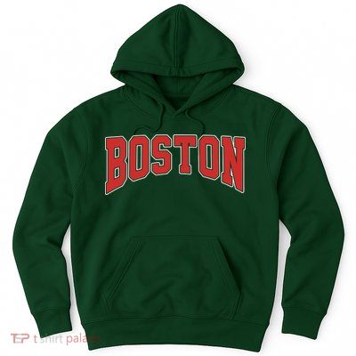 Boston Massachusetts Classic Curve Hoodie