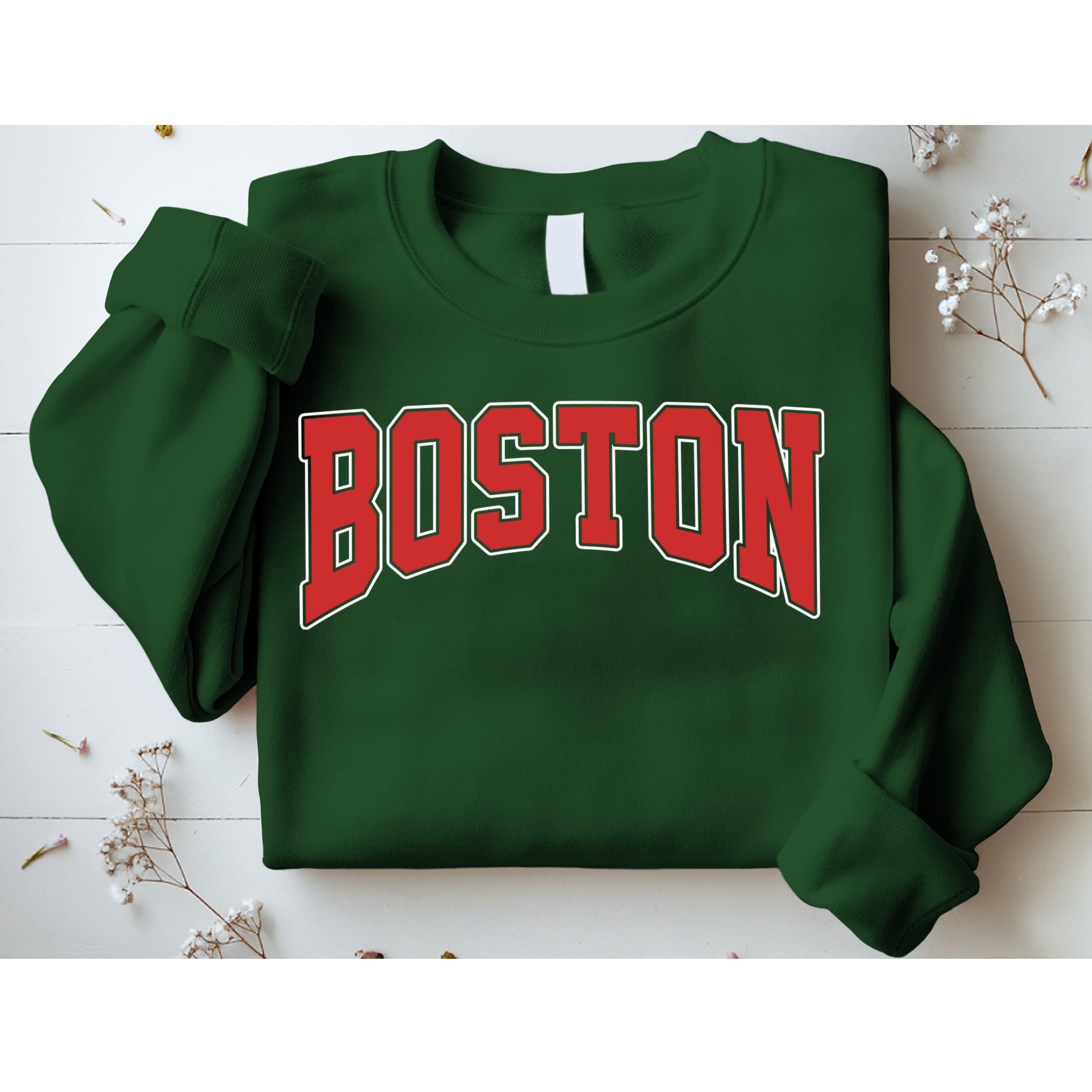 Boston Massachusetts Classic Curve Sweatshirt
