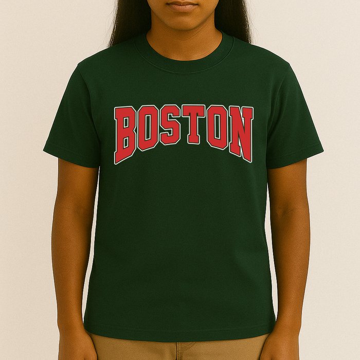 Boston Massachusetts Classic Curve T-Shirt