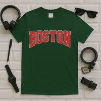 Boston Massachusetts Classic Curve T-Shirt