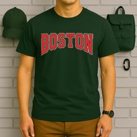 Boston Massachusetts Classic Curve T-Shirt