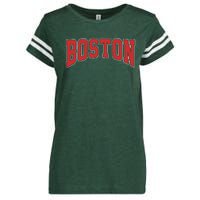 Boston Massachusetts Classic Curve Enza Ladies Jersey Football T-Shirt