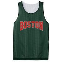 Boston Massachusetts Classic Curve Mesh Reversible Basketball Jersey Tank
