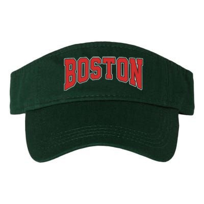 Boston Massachusetts Classic Curve Valucap Bio-Washed Visor