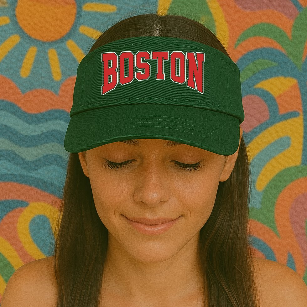 Boston Massachusetts Classic Curve Visor